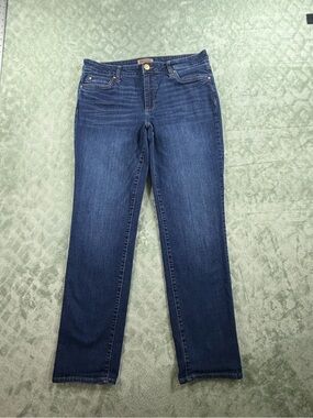 KUT From The Kloth Catherine Boyfriend Jeans Women’s 12 Dark Wash Stretch Denim